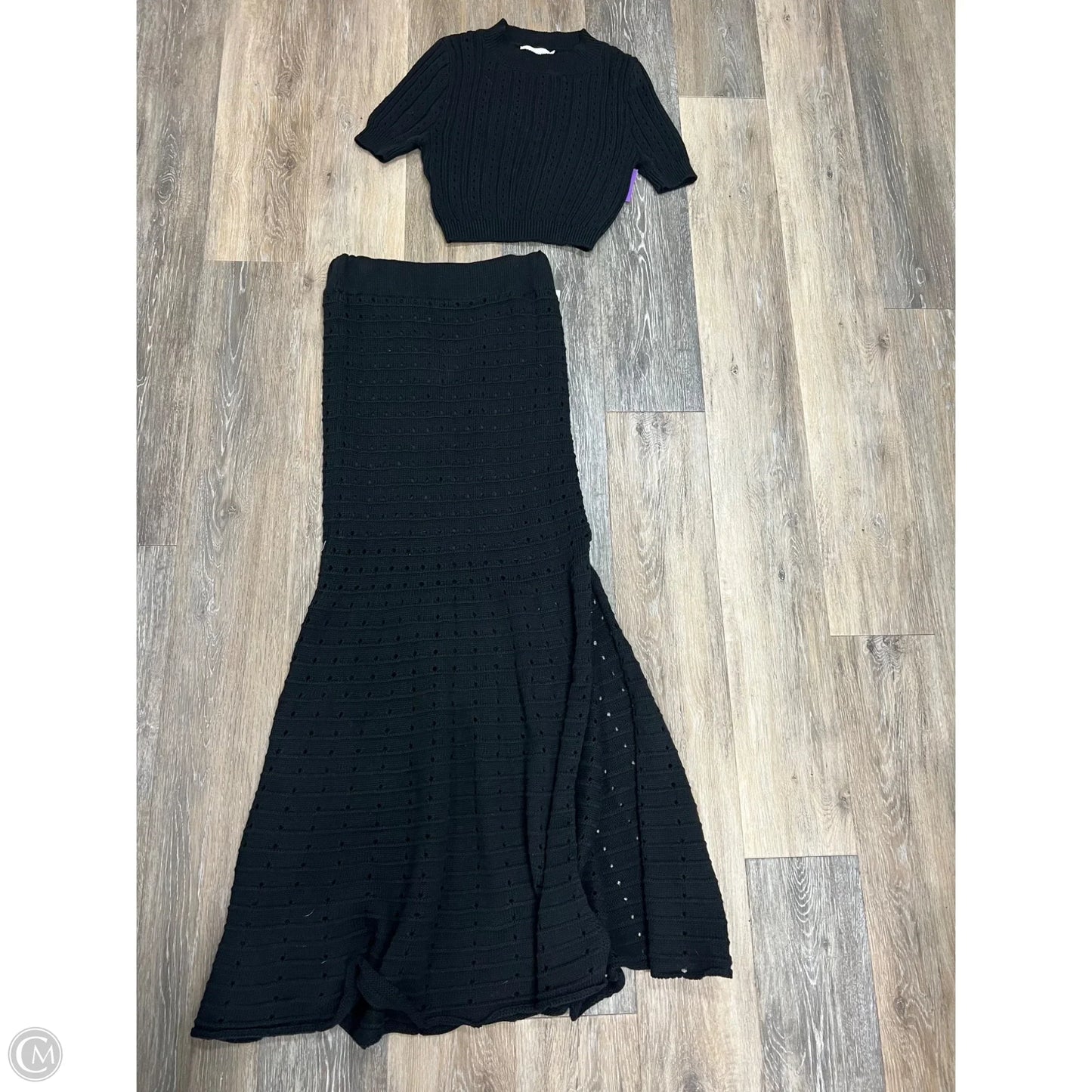 Skirt Set 2pc By Mable In Black, Size: S