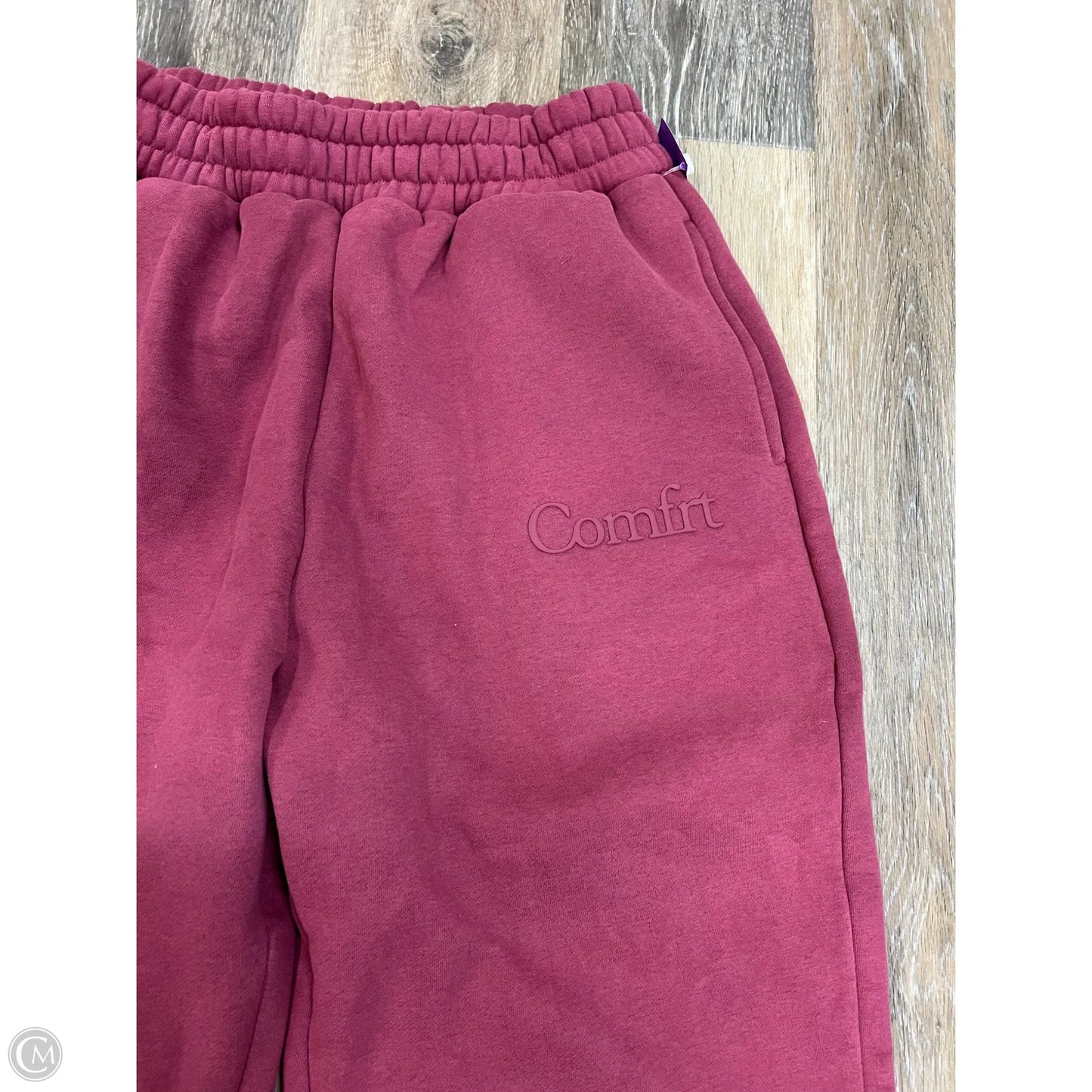 Athletic Pants By Comfrt In Maroon, Size: M