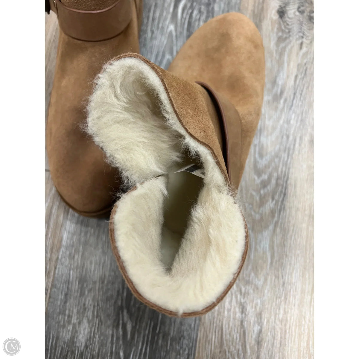 Boots Designer By Ugg In Brown, Size: 10