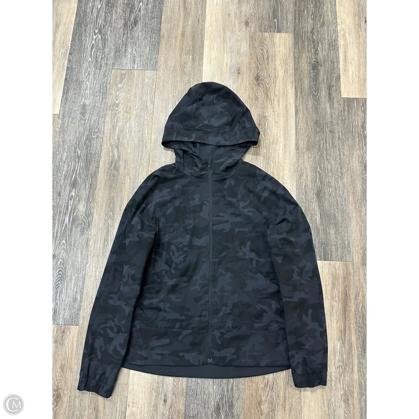 Athletic Jacket By Lululemon In Black, Size: 4