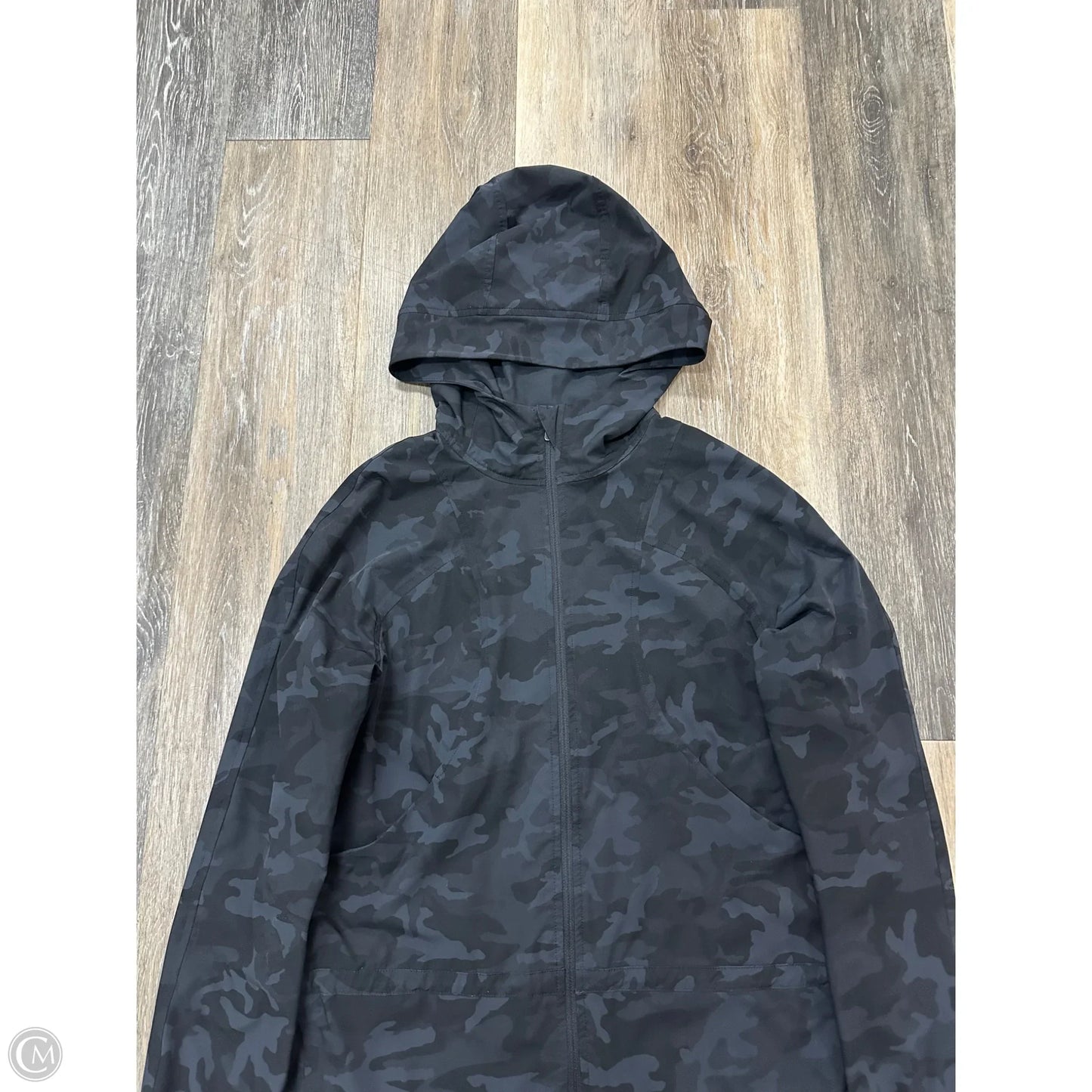 Athletic Jacket By Lululemon In Black, Size: 4