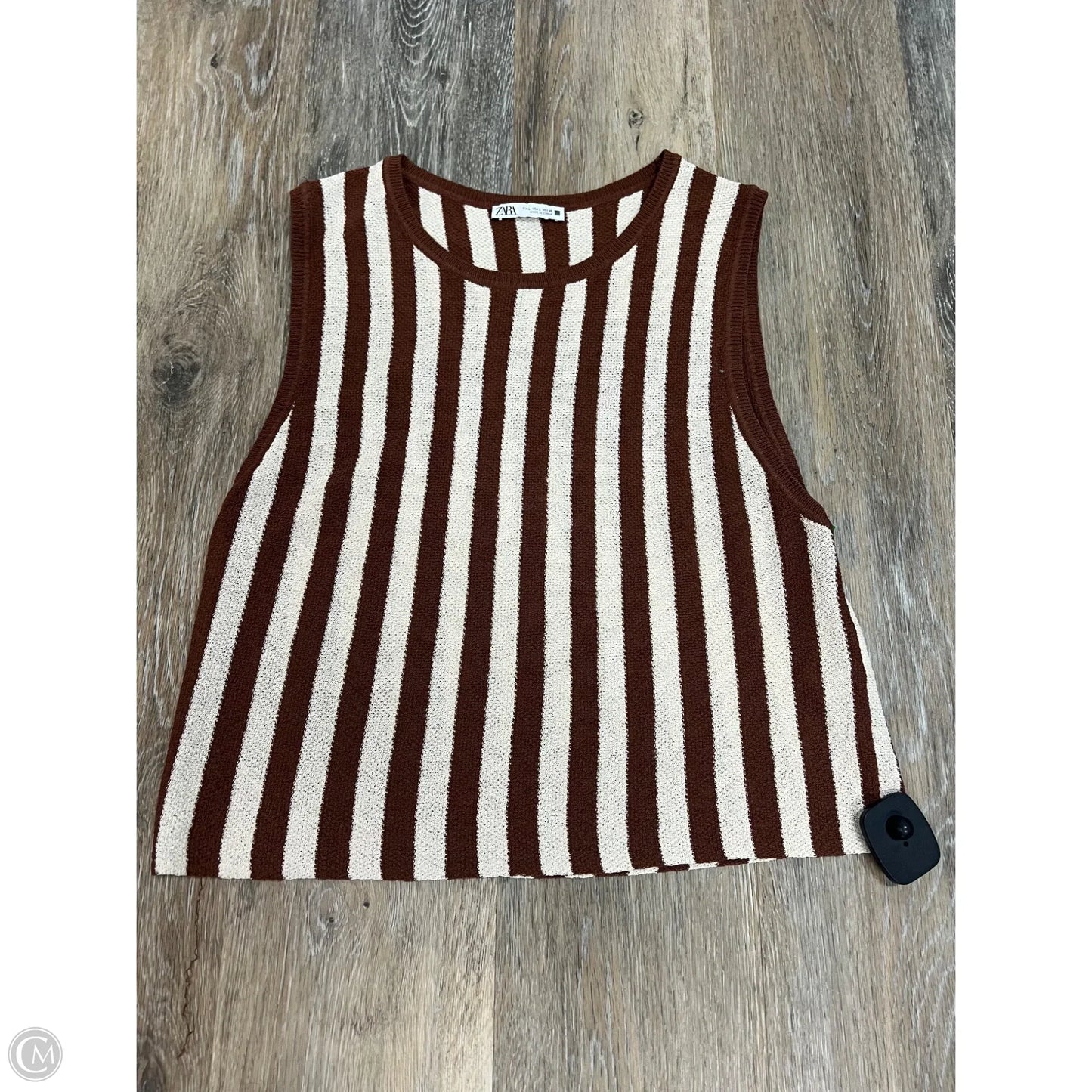 Tank Top By Zara In Striped Pattern, Size: L