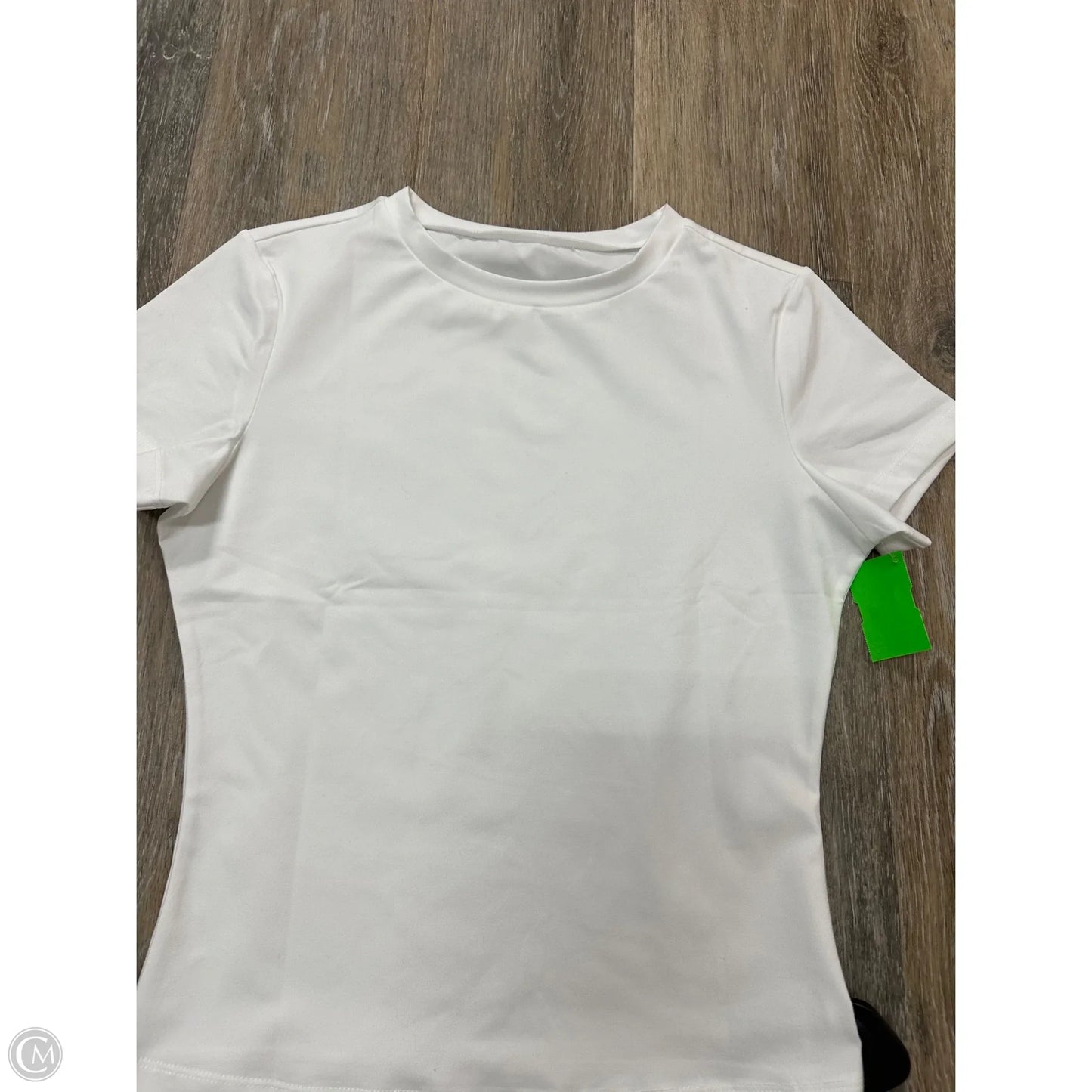 Top Short Sleeve By Automet In White, Size: M