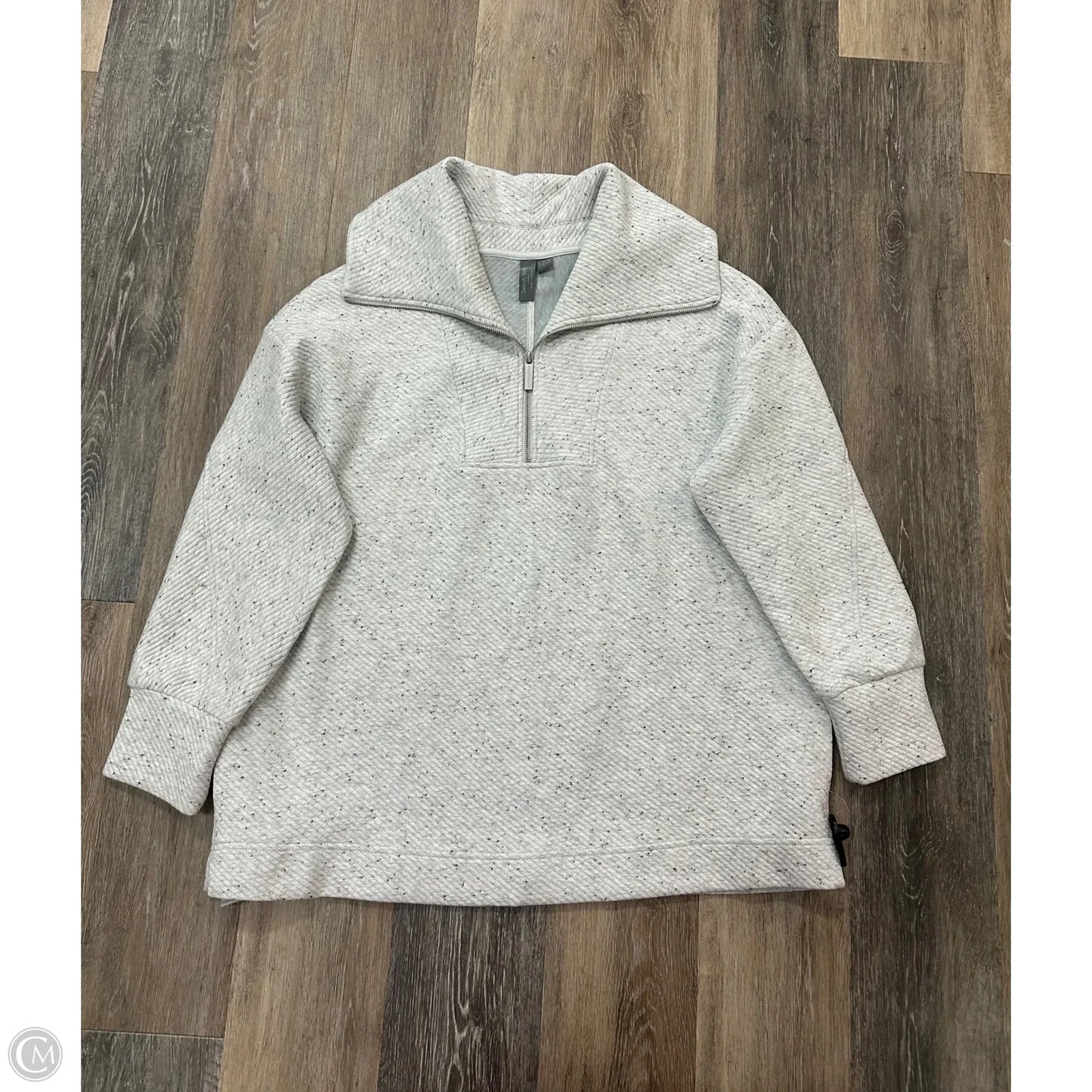 Athletic Sweatshirt Collar By Sweaty Betty In Grey, Size: 12