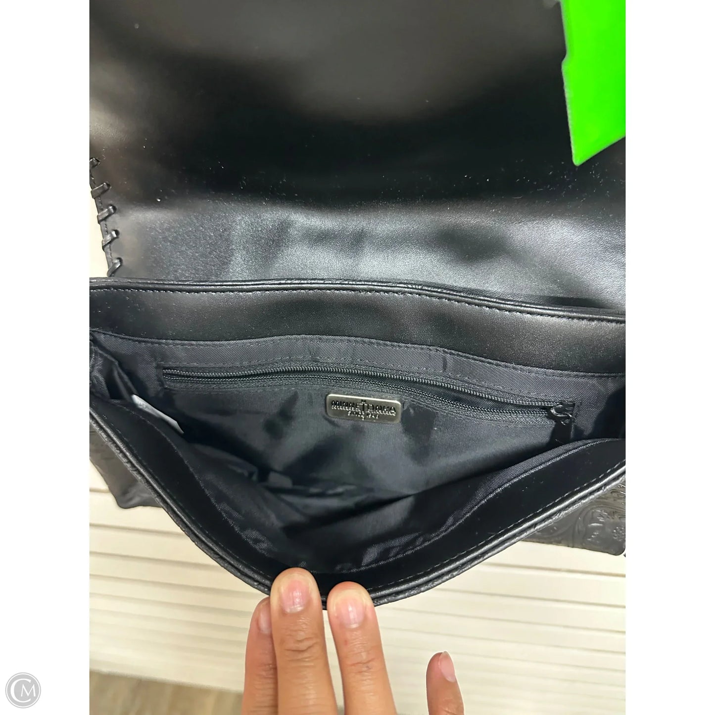 Handbag Leather By Minnetonka, Size: Medium