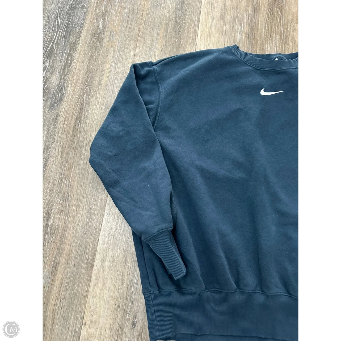 Athletic Sweatshirt Collar By Nike Apparel In Navy, Size: S