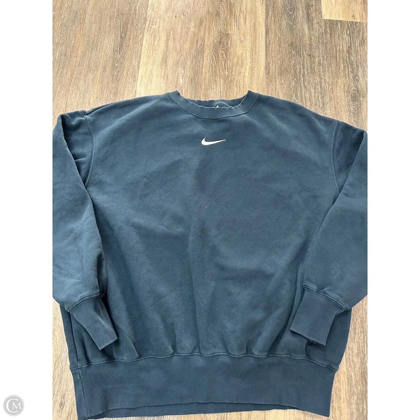 Athletic Sweatshirt Collar By Nike Apparel In Navy, Size: S