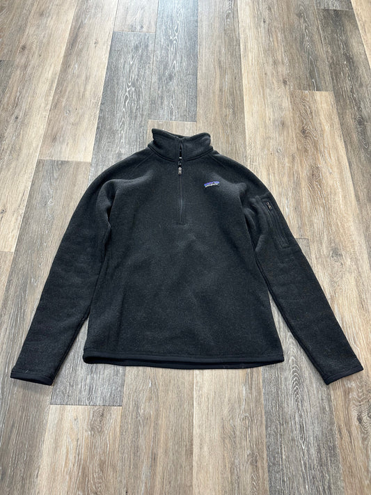 Black Athletic Sweatshirt Collar Patagonia, Size S