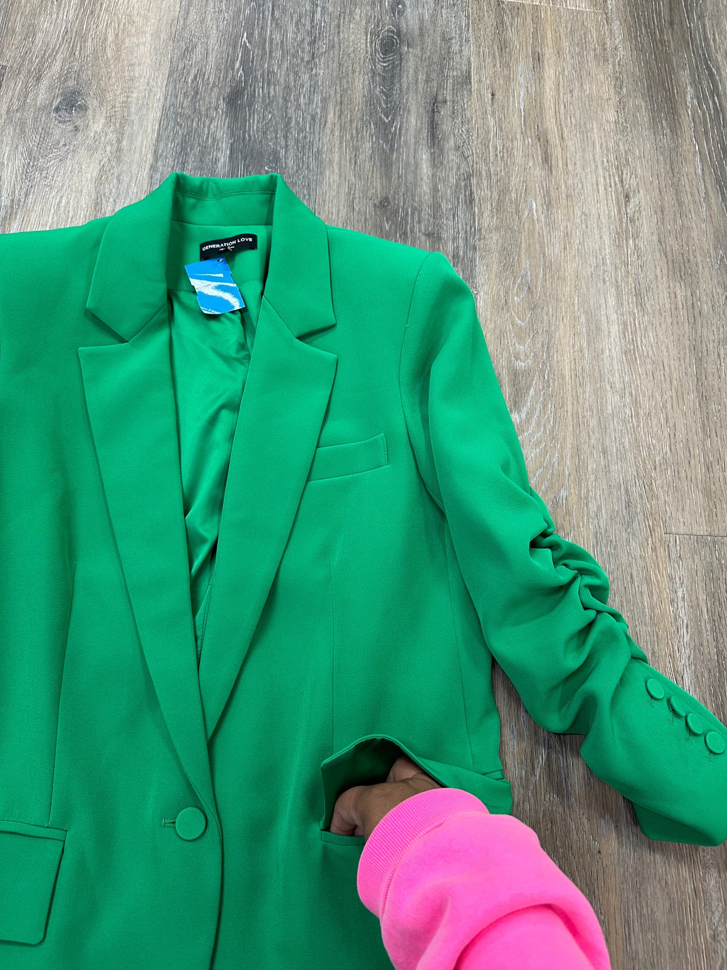 Blazer Designer By Generation Love In Green, Size: Xs