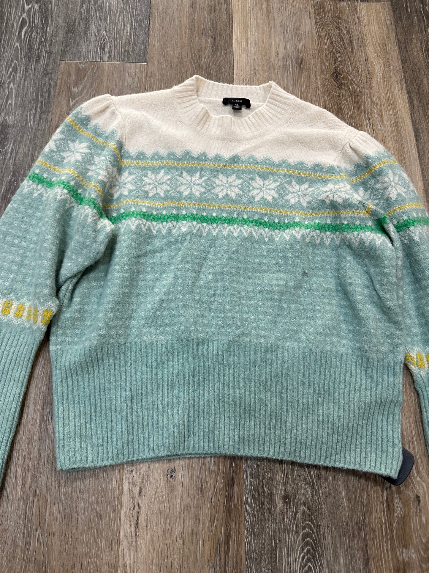 Sweater By J Crew In Print, Size: Xl