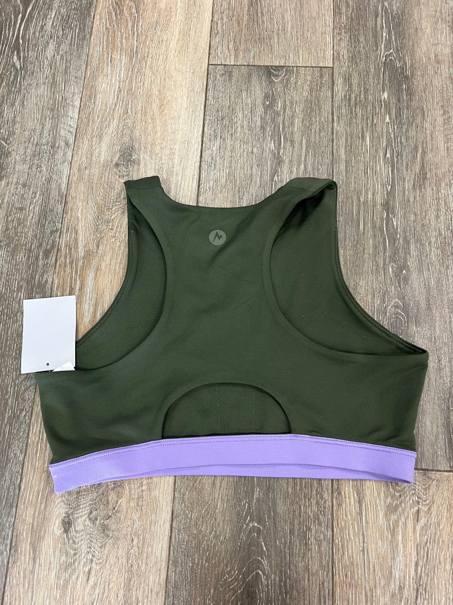 Green Athletic Bra Marmot, Size M