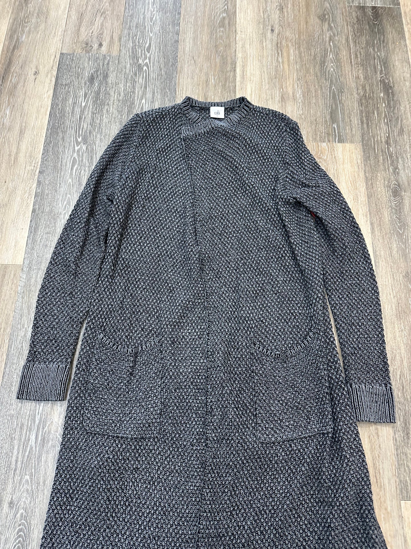 Sweater Cardigan By Cabi In Grey, Size: M