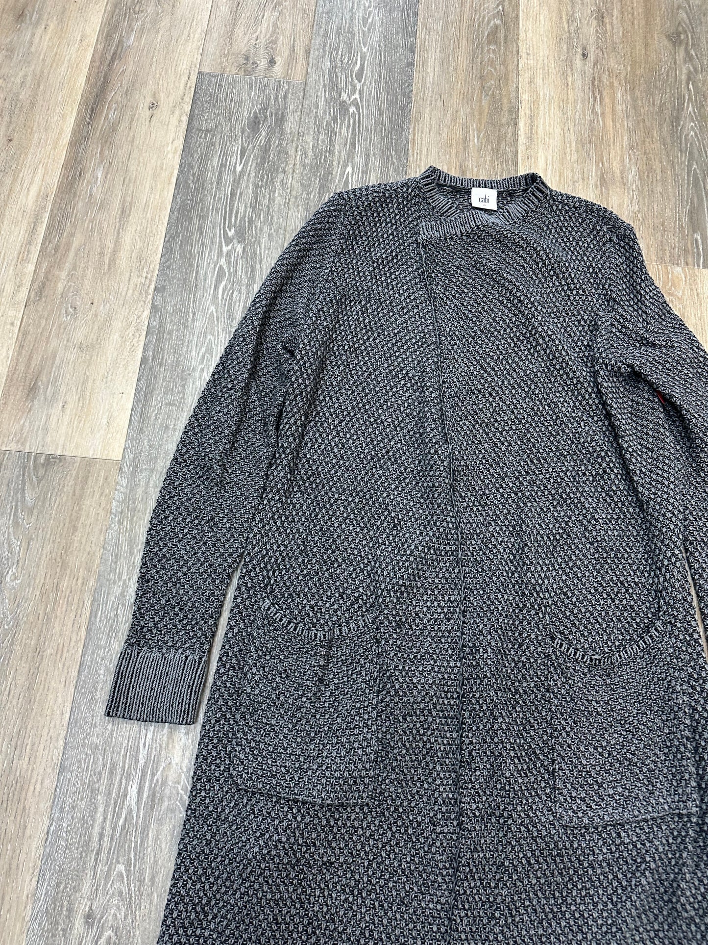 Sweater Cardigan By Cabi In Grey, Size: M