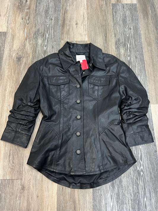 Jacket Leather By Cinq à Sept Size: 4
