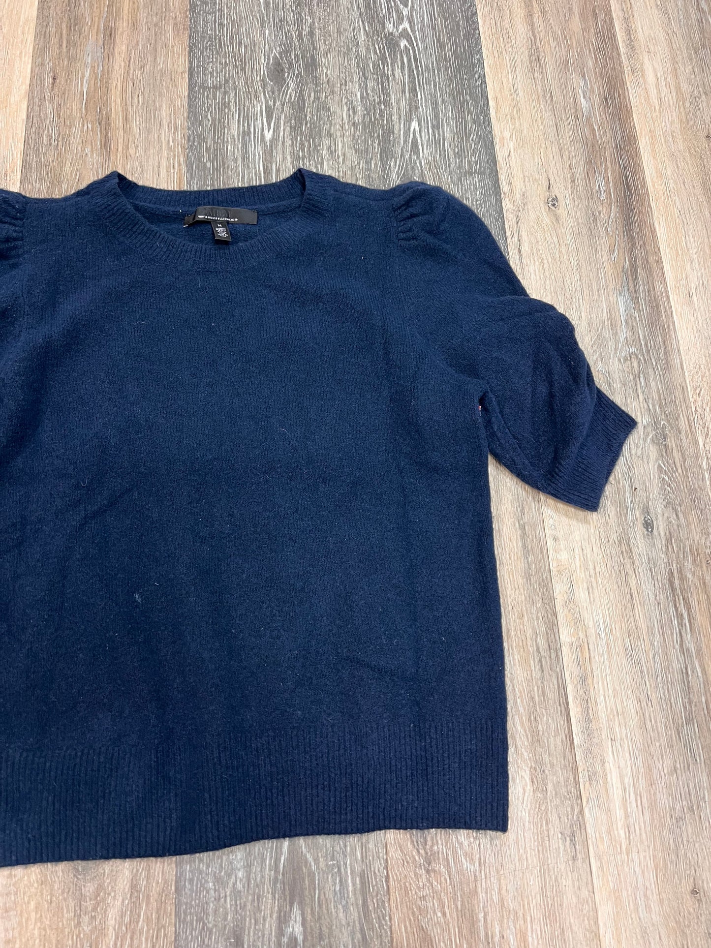 Sweater Short Sleeve By White House Black Market In Navy, Size: M