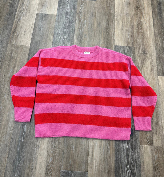 Sweater By On 34th In Pink & Red, Size: 1x