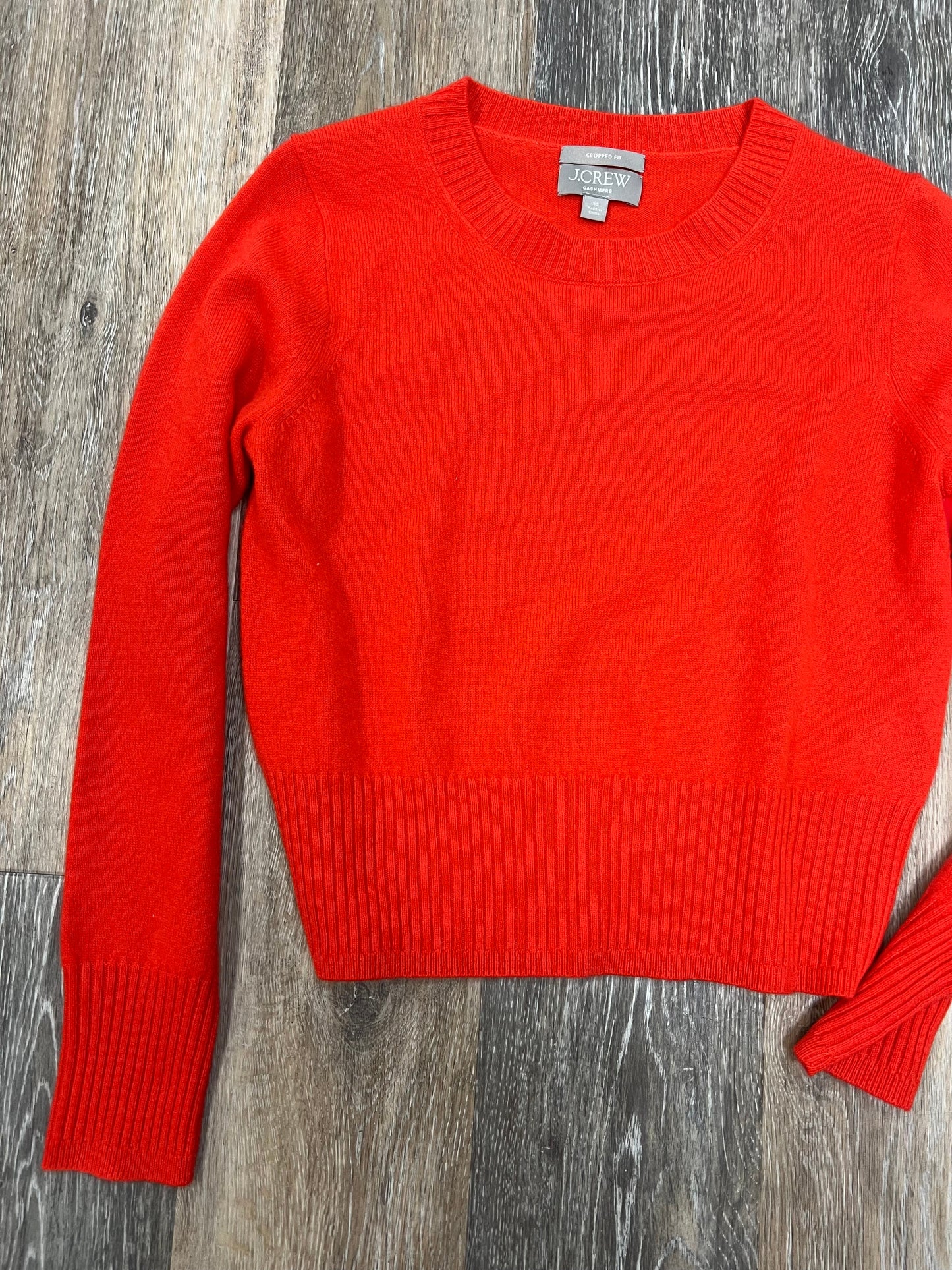 Orange Sweater Cashmere J. Crew, Size Xs
