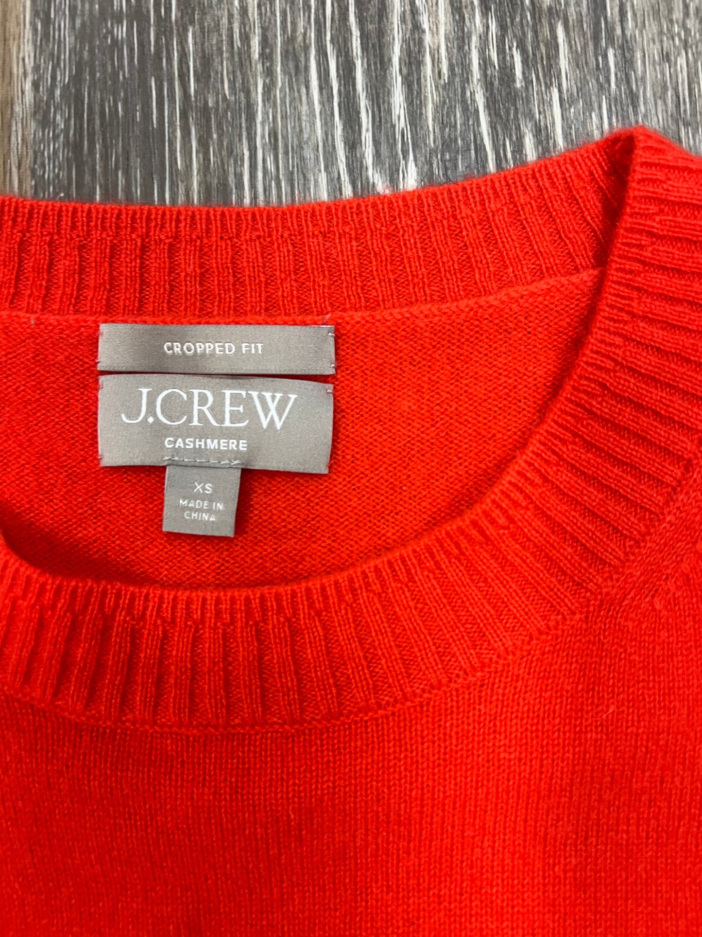 Orange Sweater Cashmere J. Crew, Size Xs