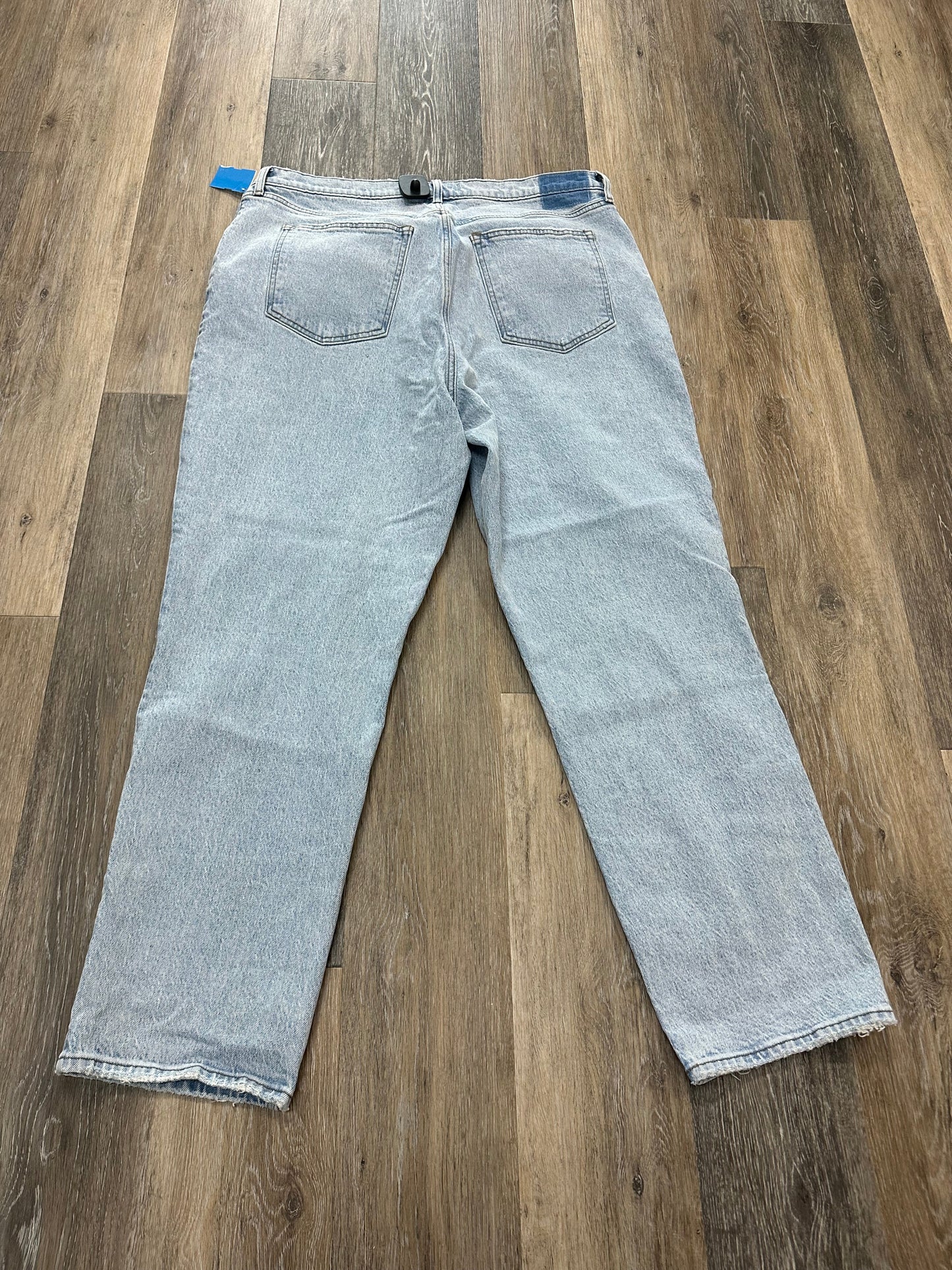 Blue Denim Jeans Straight Abercrombie And Fitch, Size 18