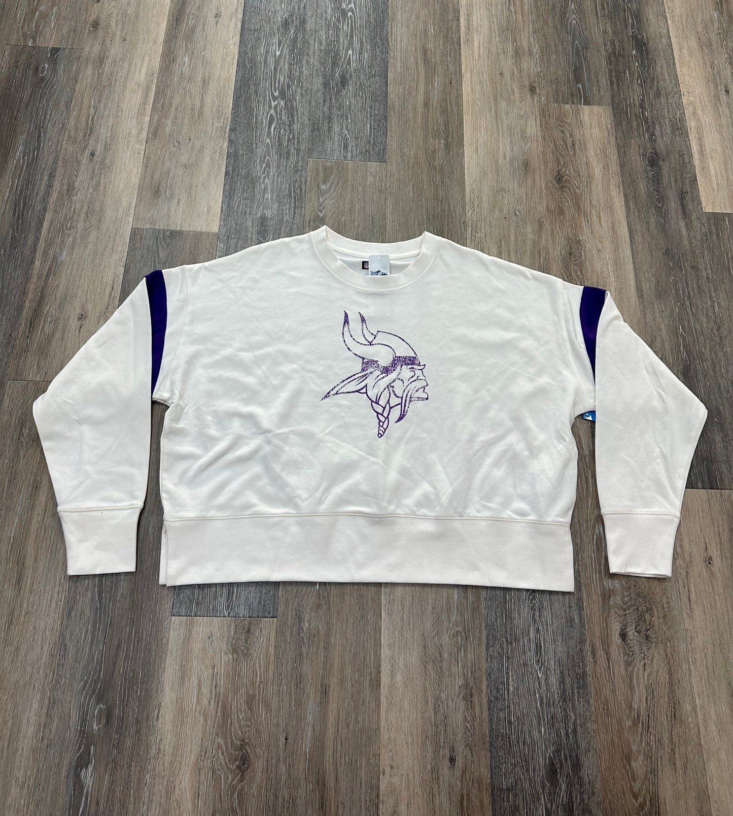 Cream Athletic Sweatshirt Crewneck Nfl, Size Xl