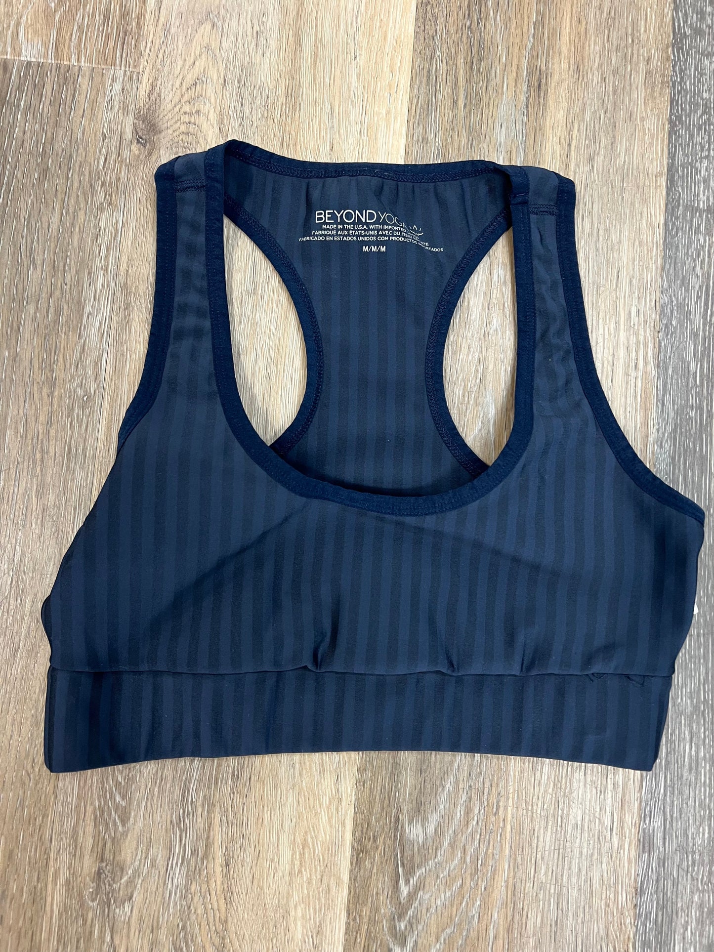 Blue Athletic Bra Beyond Yoga, Size M