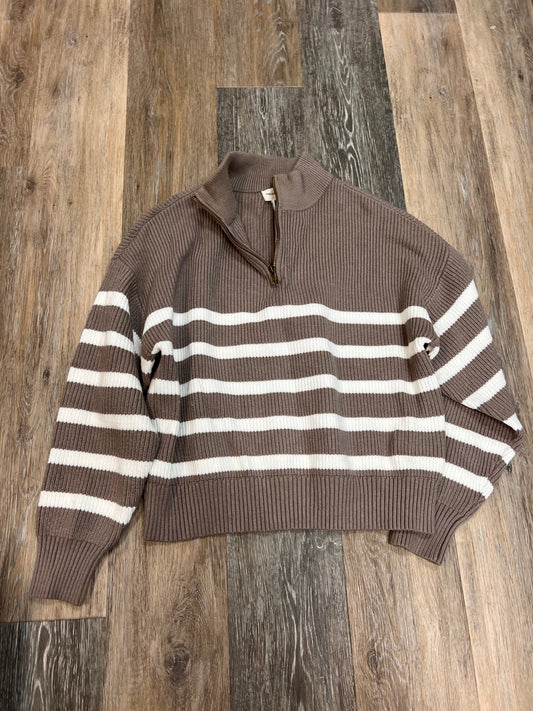 Sweater By Thread And Supply In Taupe, Size: S