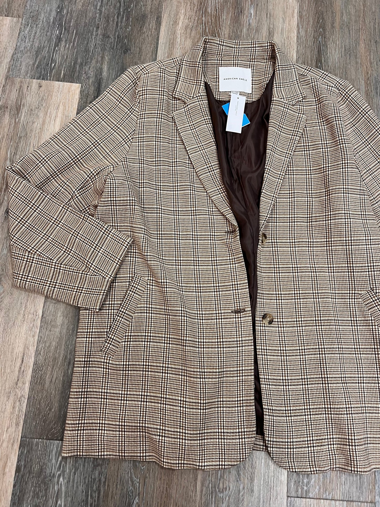 Blazer By American Eagle In Plaid Pattern, Size: Xxl