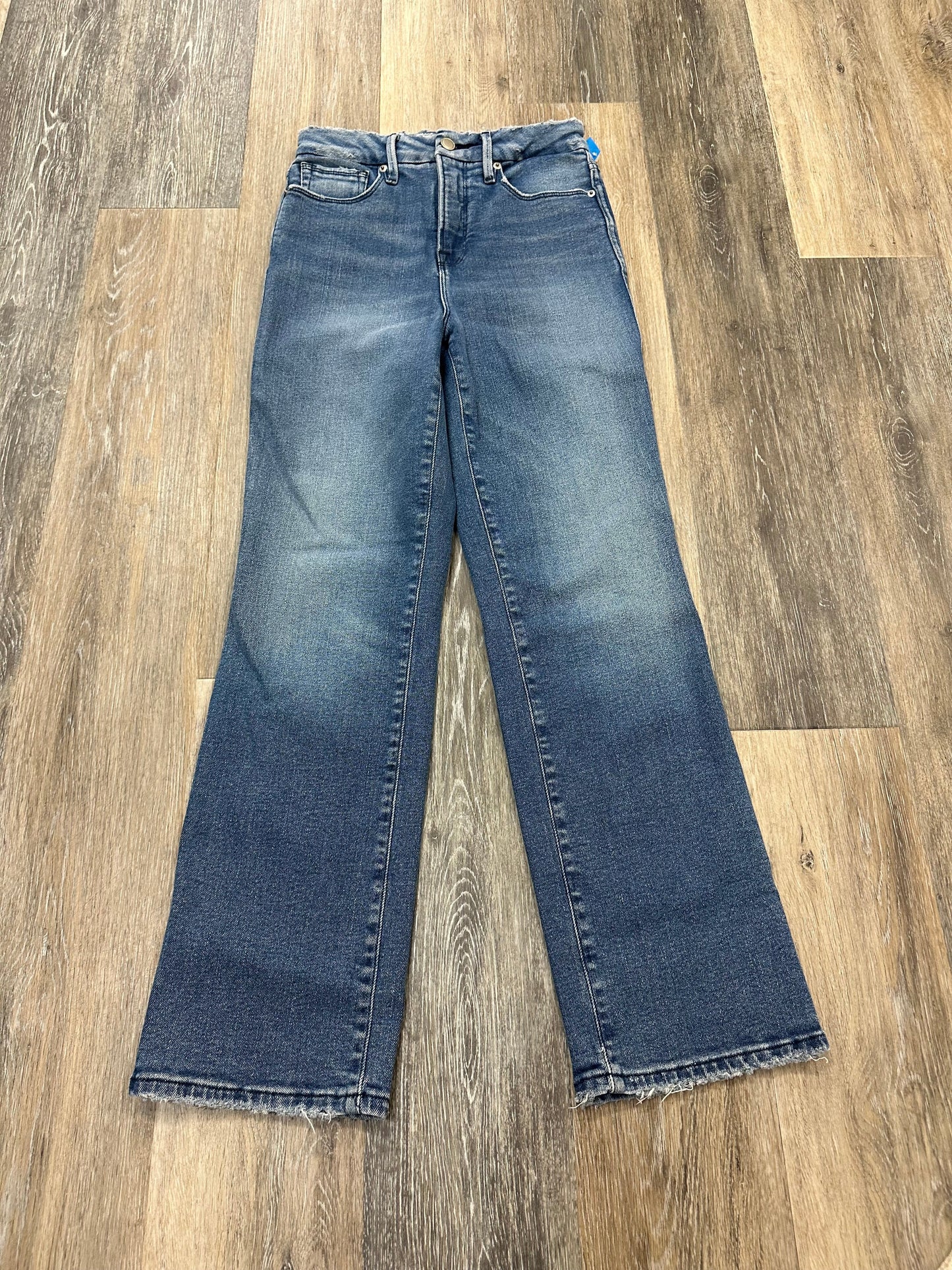 Jeans Designer By Good American In Blue Denim, Size: 0/25