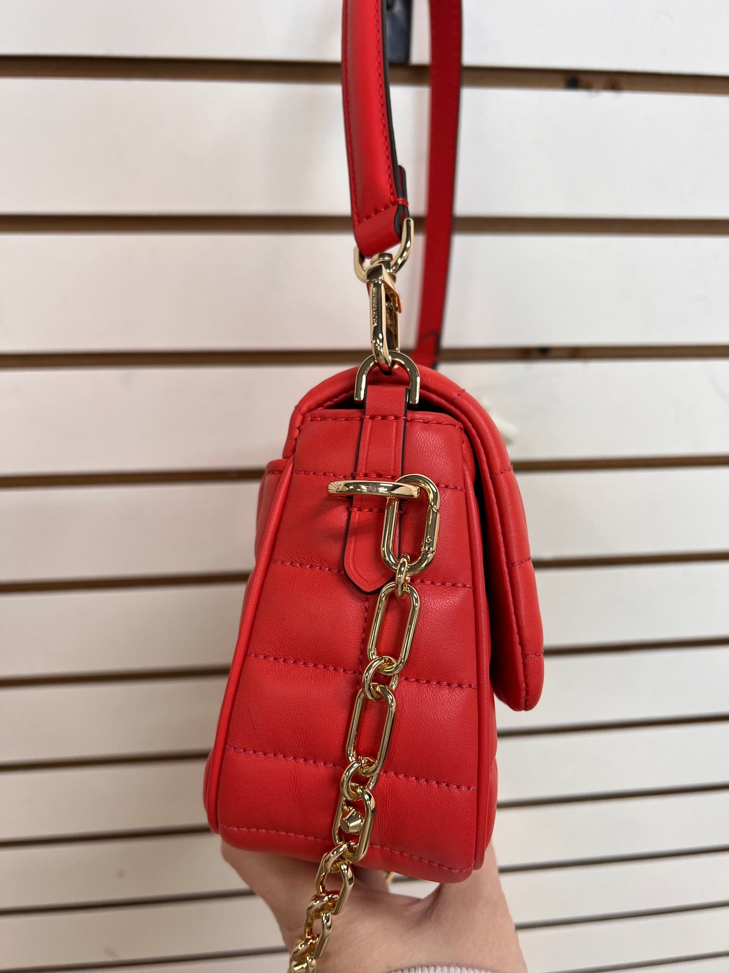 HANDBAG DESIGNER MICHAEL BY MICHAEL KORS in RED, Size: SMALL