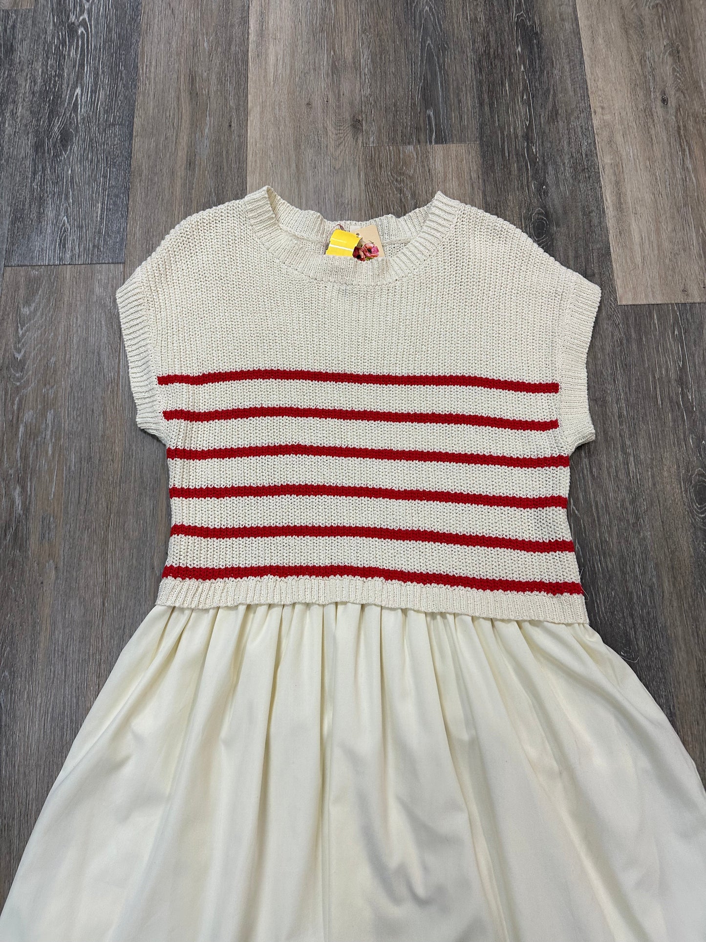 Dress Casual Midi By Entro In Cream, Size: L