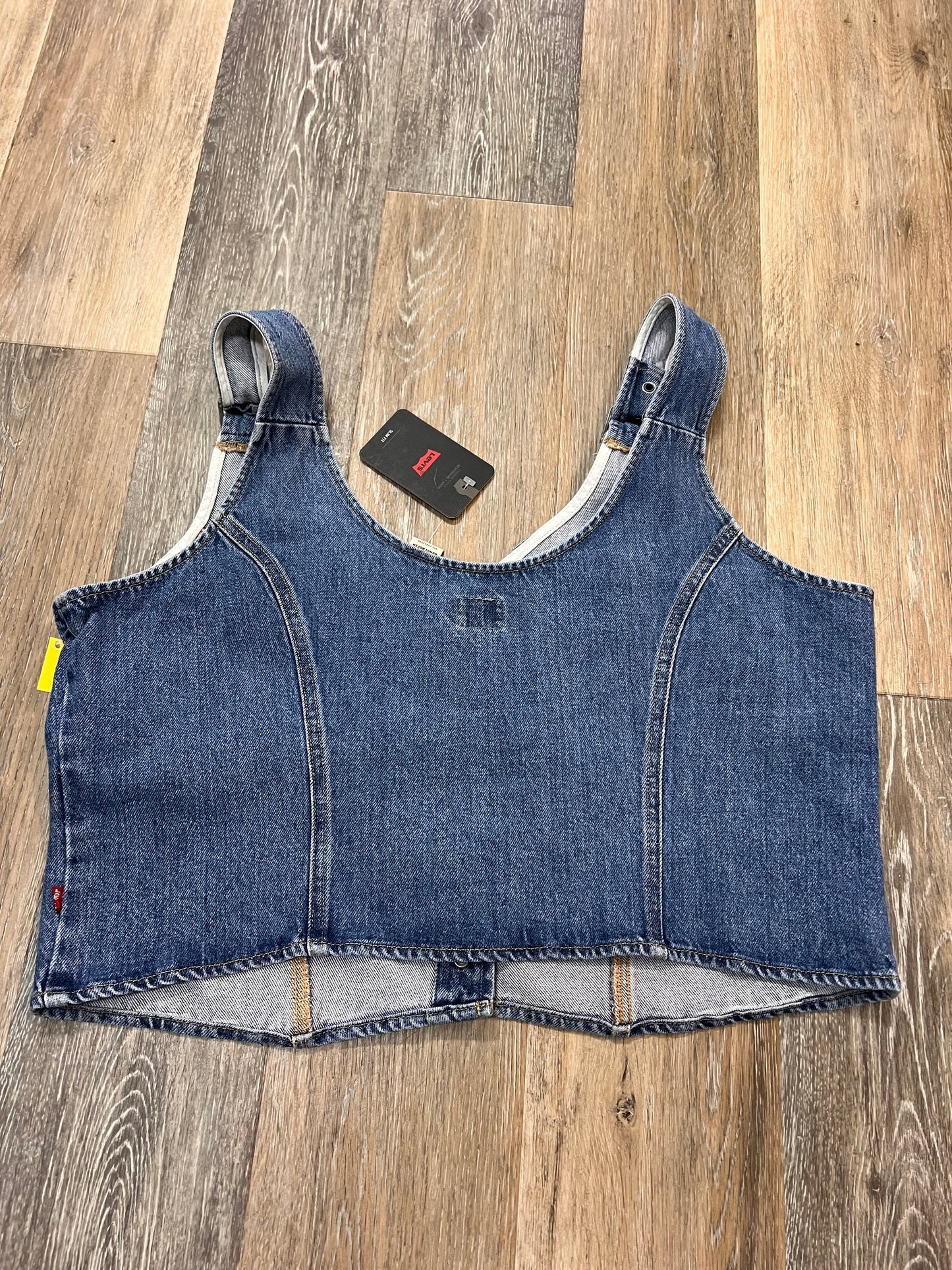 Vest Other By Levis In Blue Denim, Size: XXL