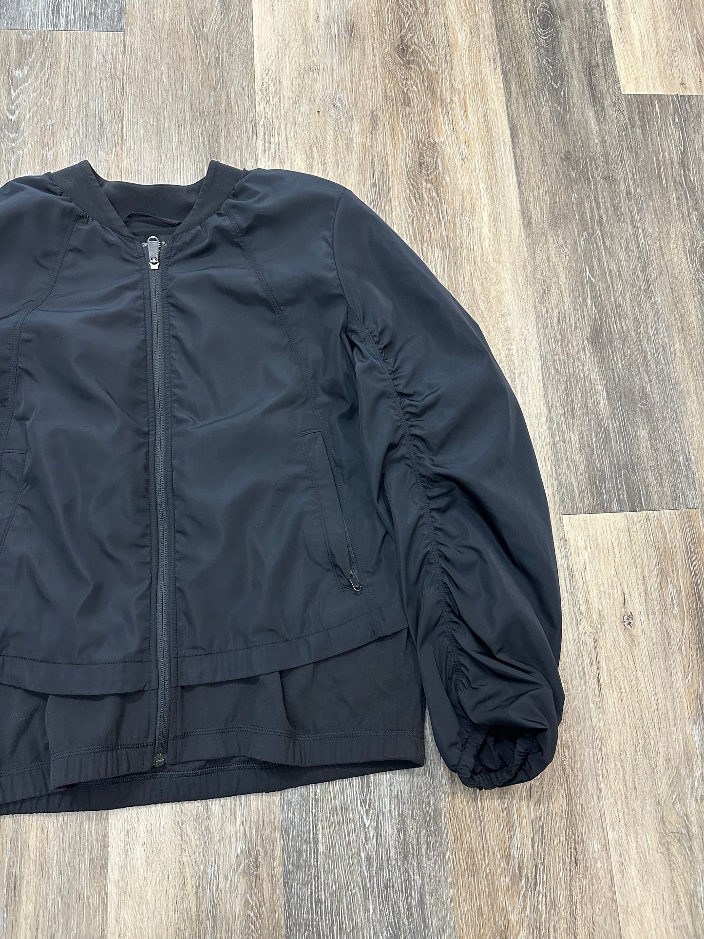 Athletic Jacket By Athleta In Black, Size: L