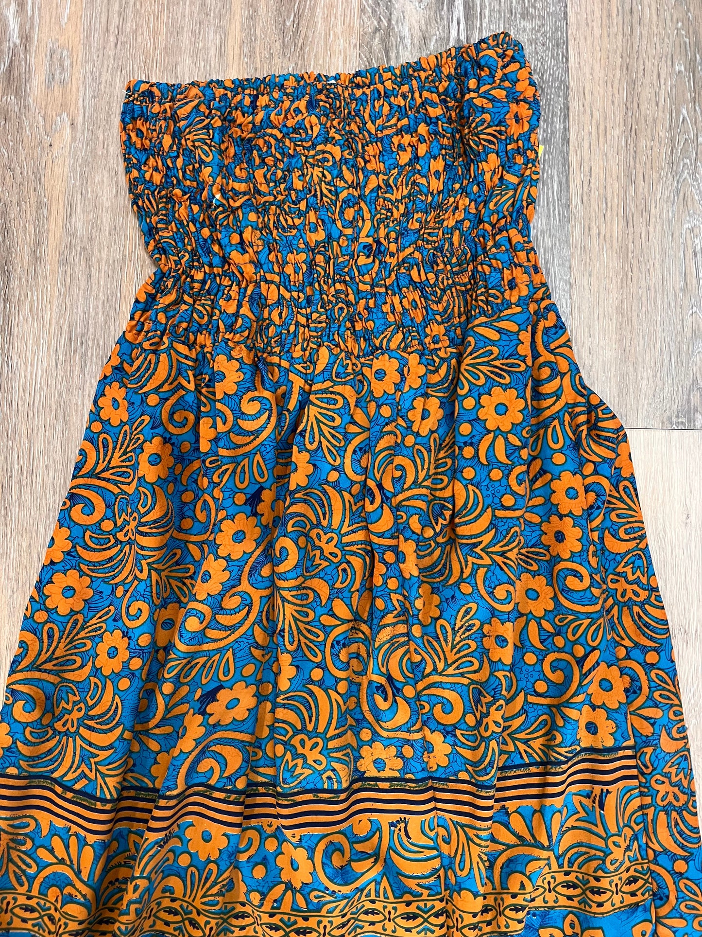 Dress Casual Maxi By Raga Anthropologie In Blue & Orange, Size: Xs