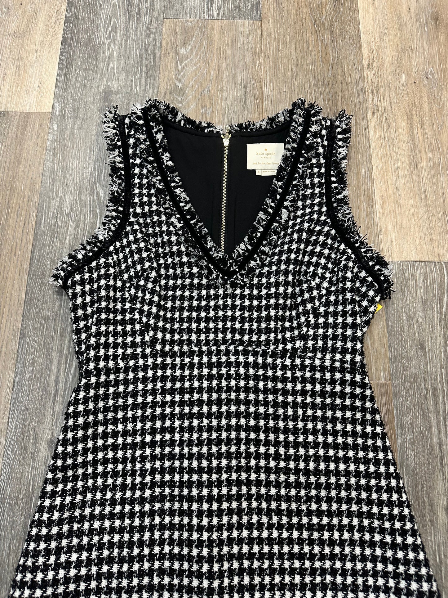 Dress Designer By Kate Spade In Black & White, Size: 2