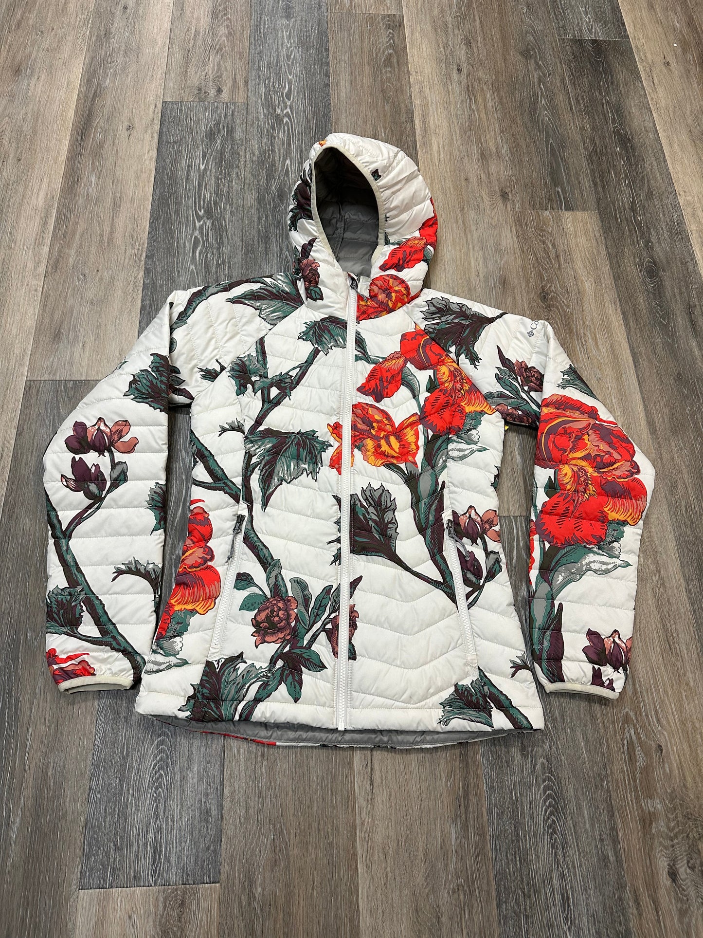 Jacket Puffer & Quilted By Columbia In Floral Print, Size: S