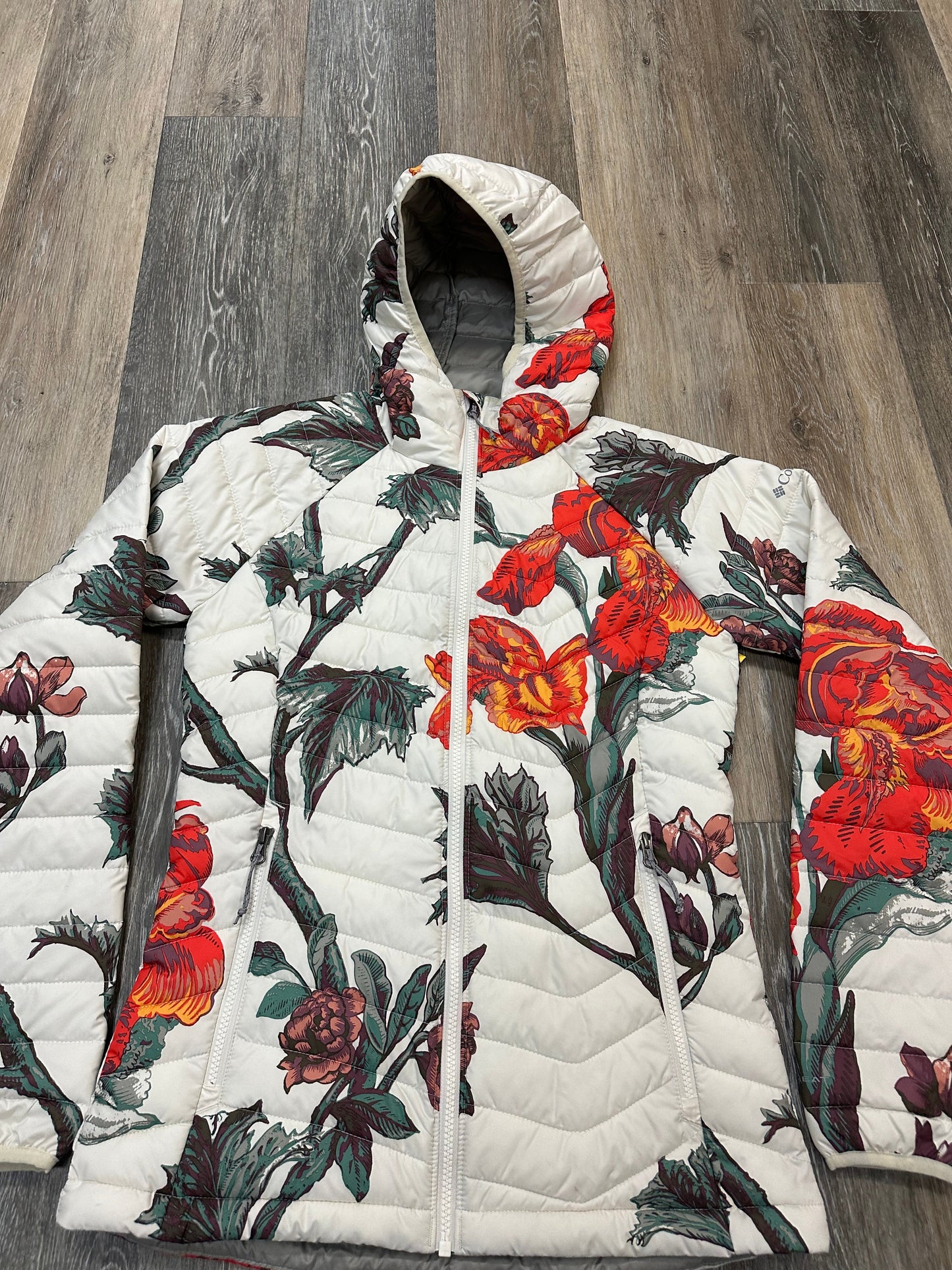 Jacket Puffer & Quilted By Columbia In Floral Print, Size: S