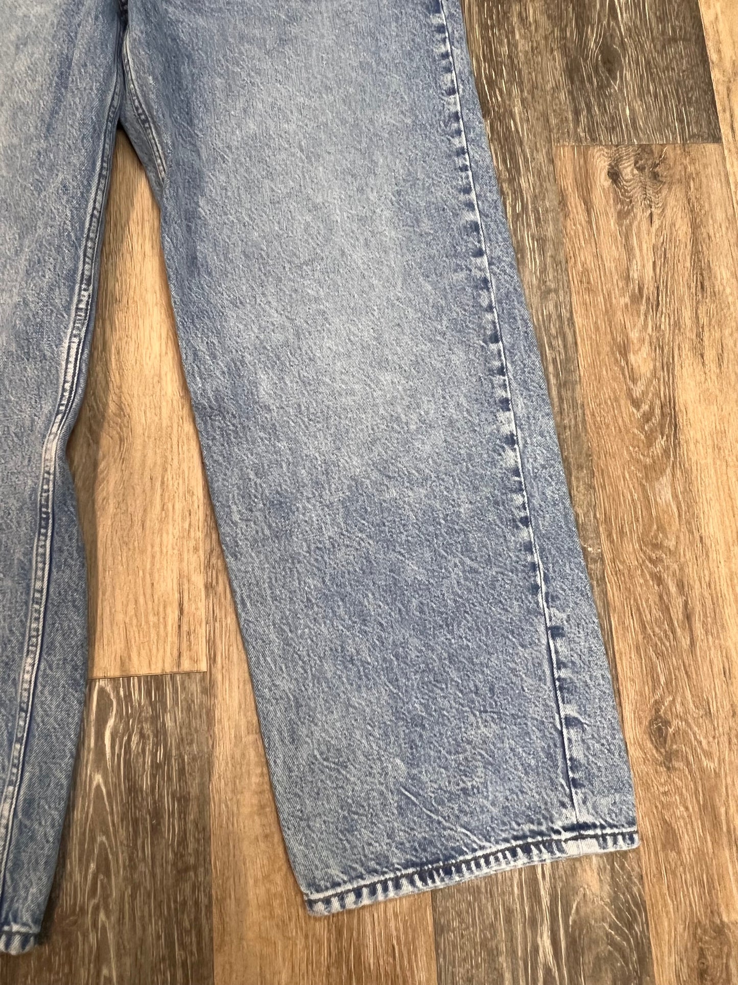 Jeans Straight By Abercrombie And Fitch In Blue Denim, Size: 14p