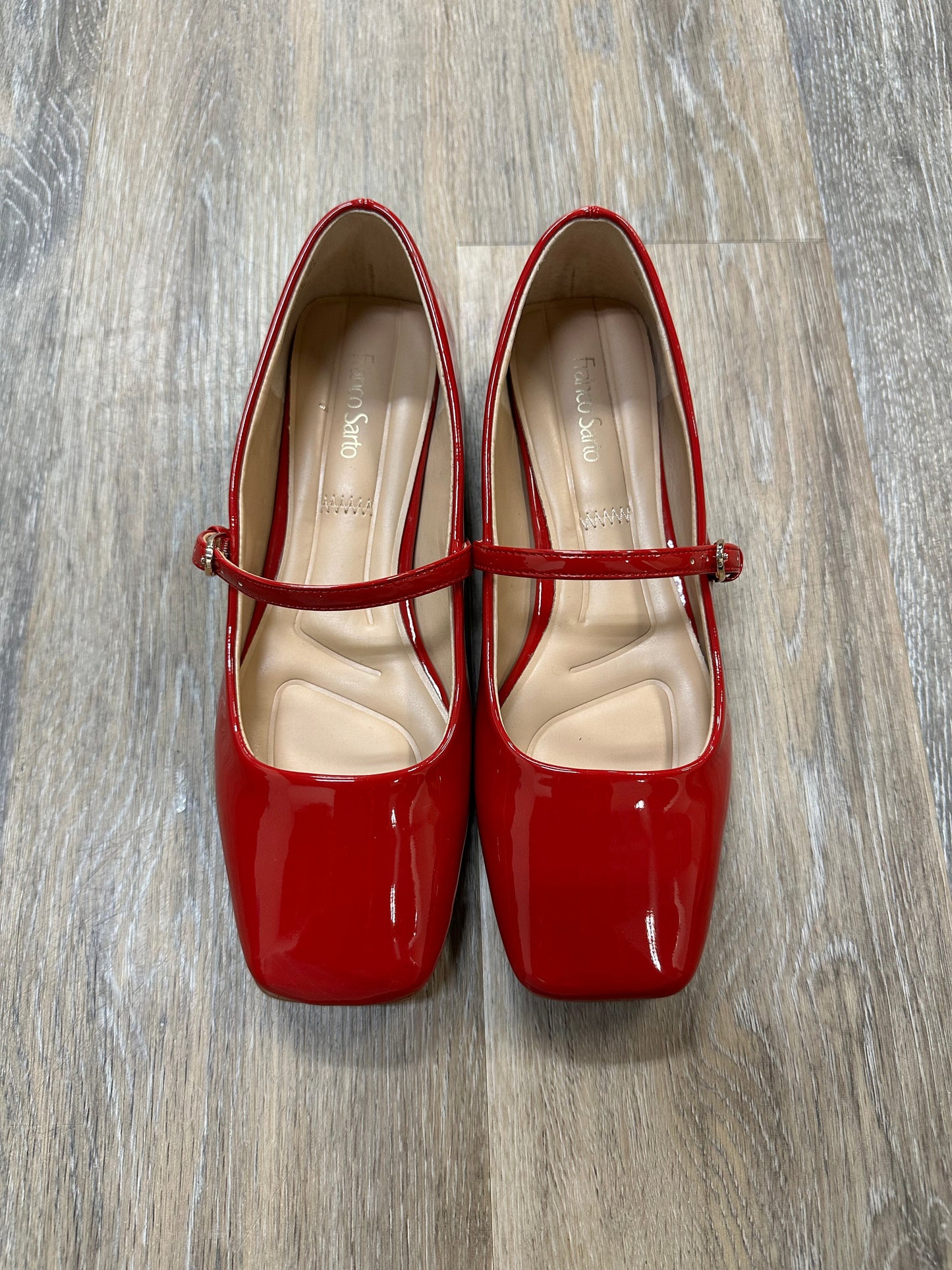 Shoes Flats By Franco Sarto In Red, Size: 5.5