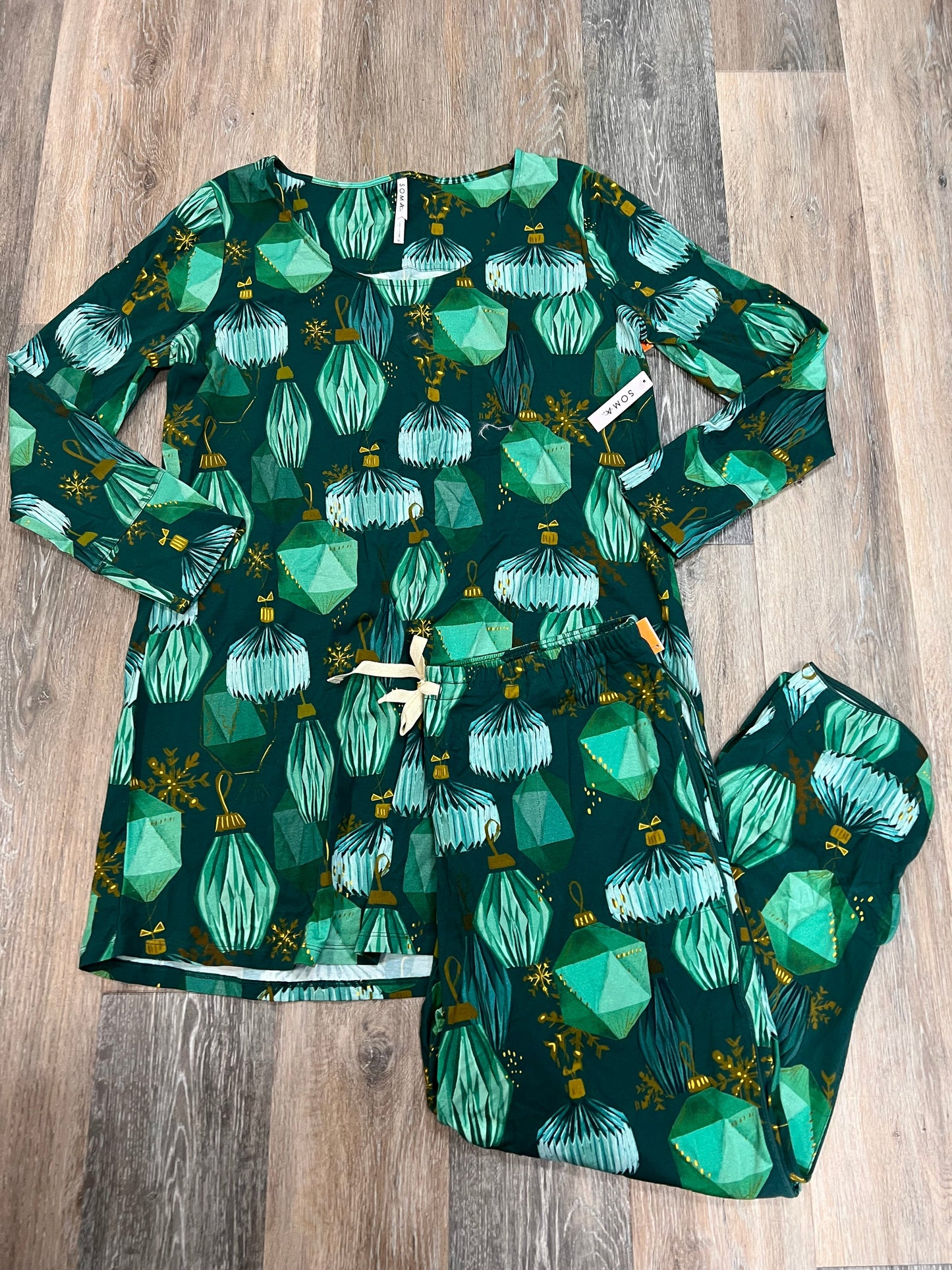 Pajamas 2pc By Soma In Green, Size: Xl