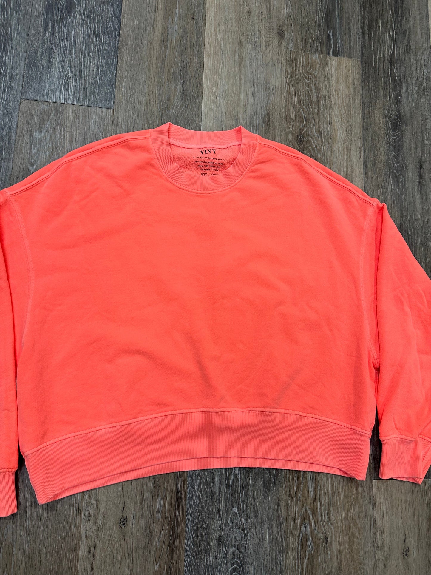 Top Long Sleeve By Velvet By Graham & Spencer In Coral, Size: S