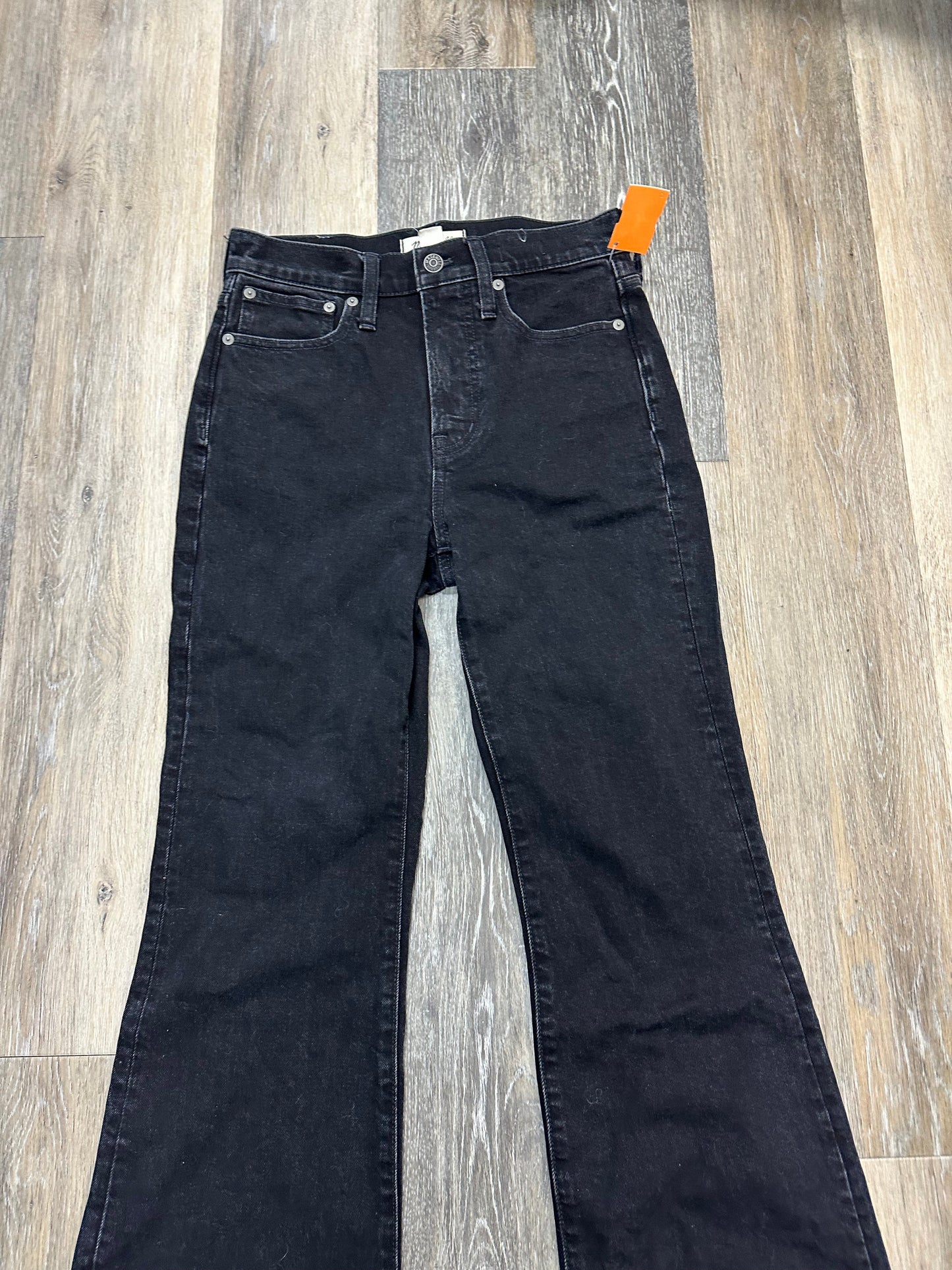 Jeans Flared By Madewell In Black Denim, Size: 0