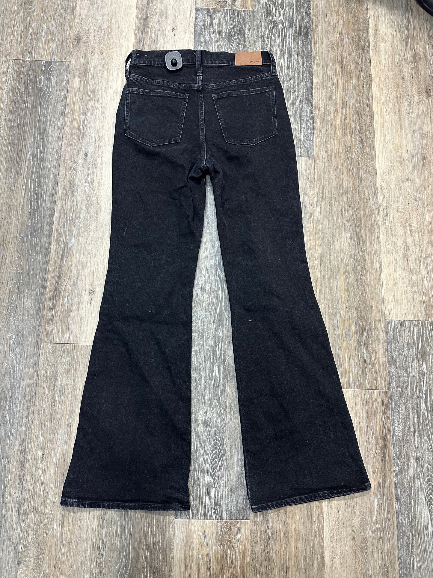 Jeans Flared By Madewell In Black Denim, Size: 0