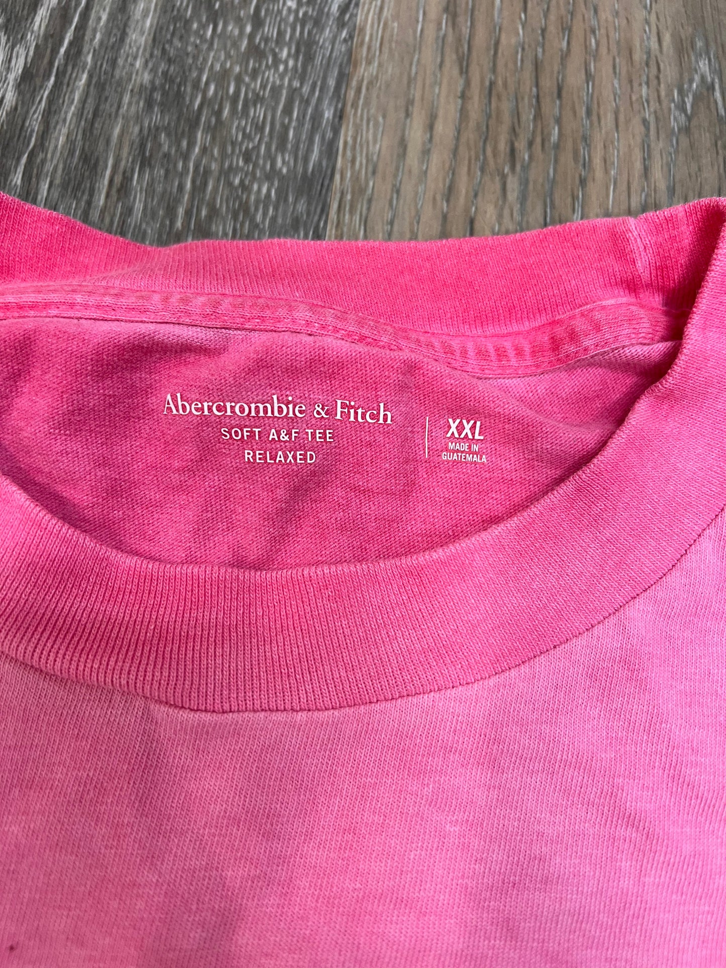 Top Short Sleeve By Abercrombie And Fitch In Pink, Size: Xxl