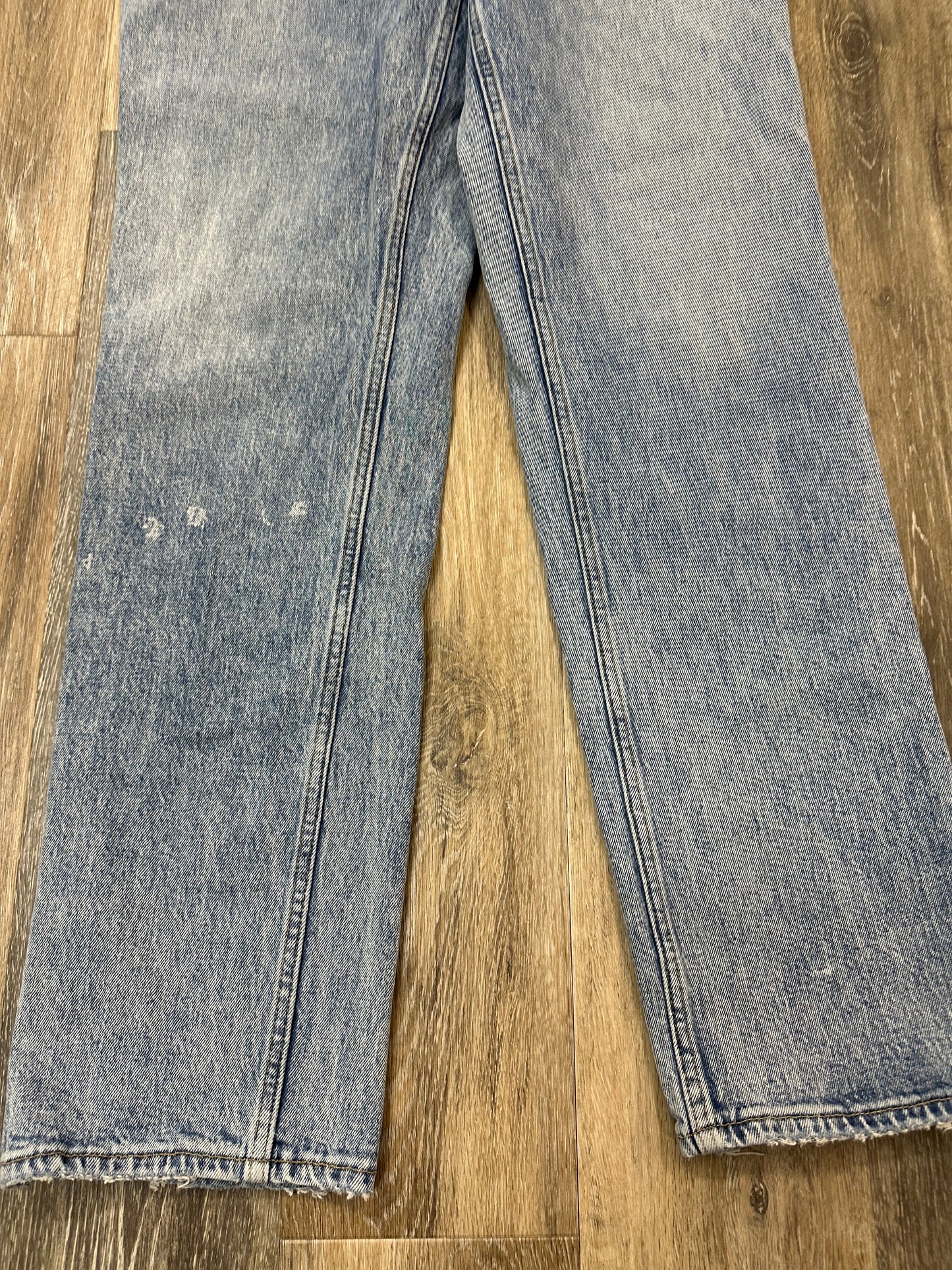 Jeans Straight By Abercrombie And Fitch In Blue Denim, Size: 10l