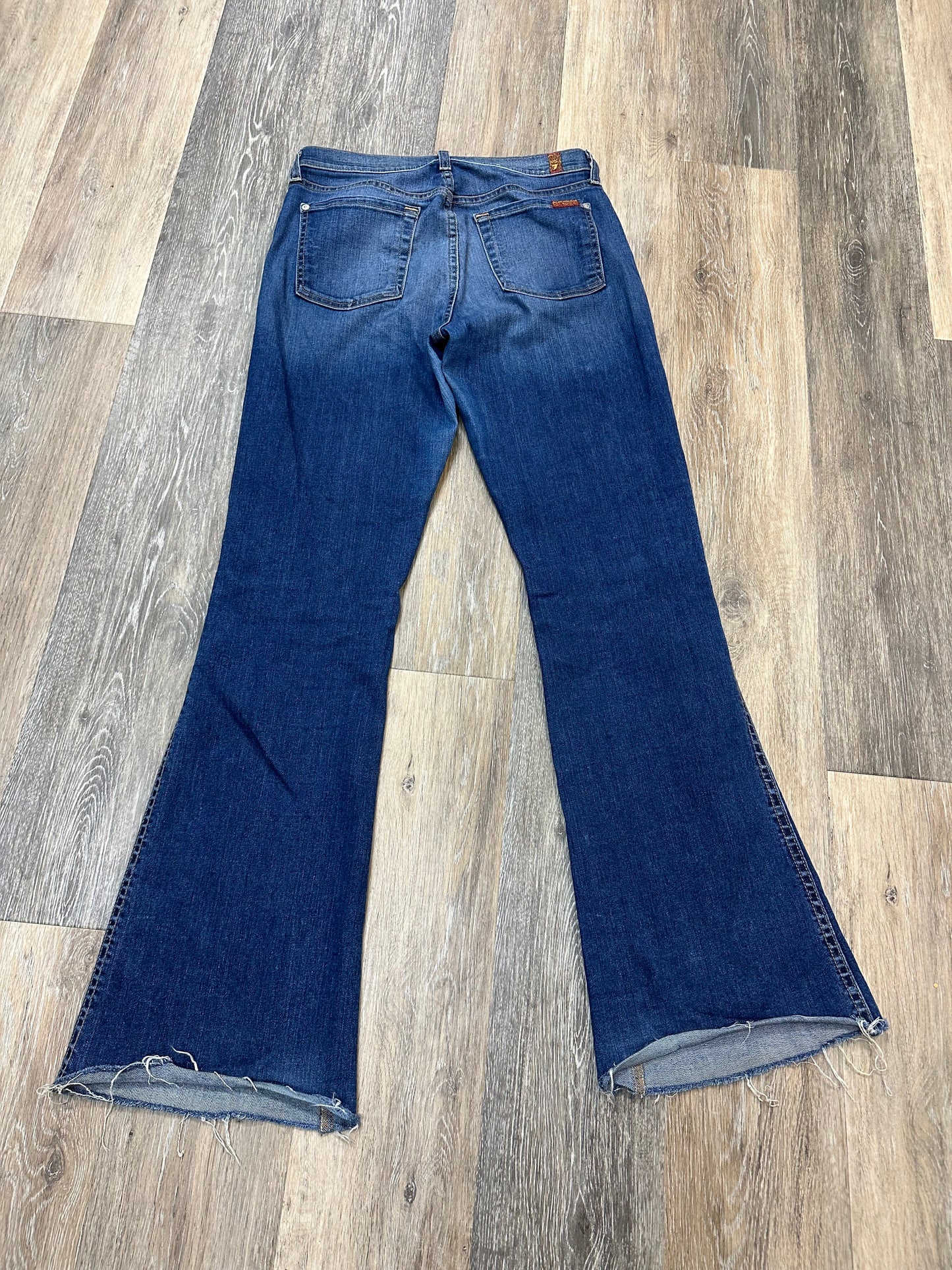 Jeans Straight By 7 For All Mankind In Blue Denim, Size: 6