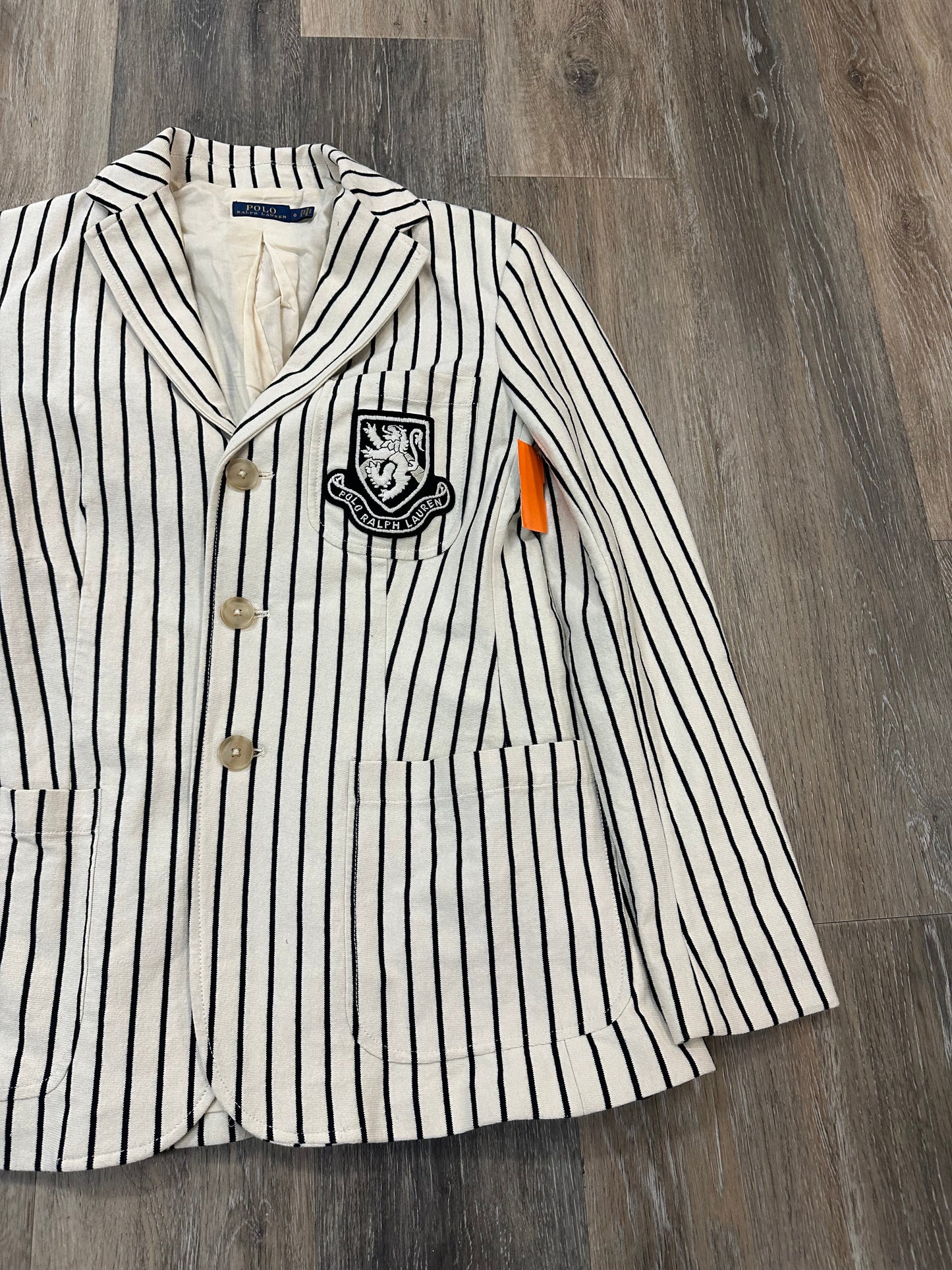 Blazer By Polo Ralph Lauren In Striped Pattern, Size: 0