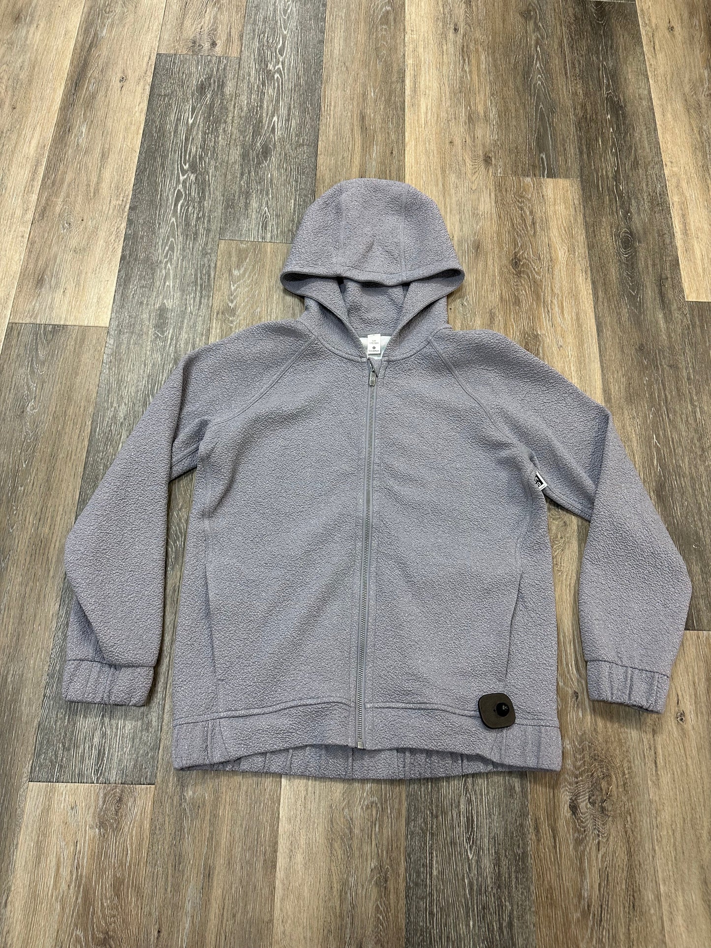 Athletic Sweatshirt Hoodie By Lululemon In Grey, Size: S