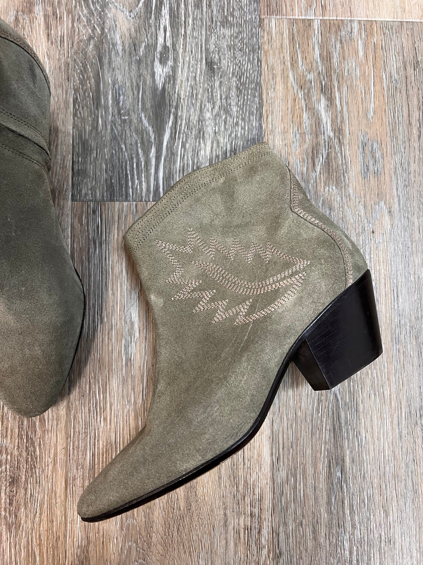 Boots Designer By Isabel Marant In Green, Size: 8