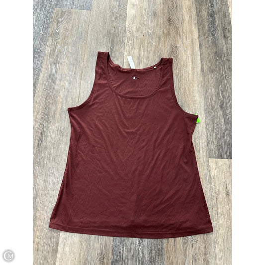 Tank Top By 7 Diamonds In Red Print, Size: 2x