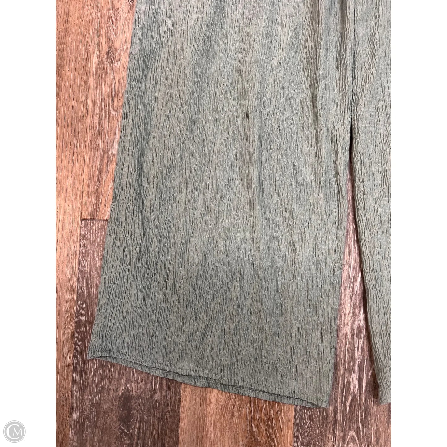 Pants Wide Leg By Abercrombie And Fitch In Green, Size: Mp